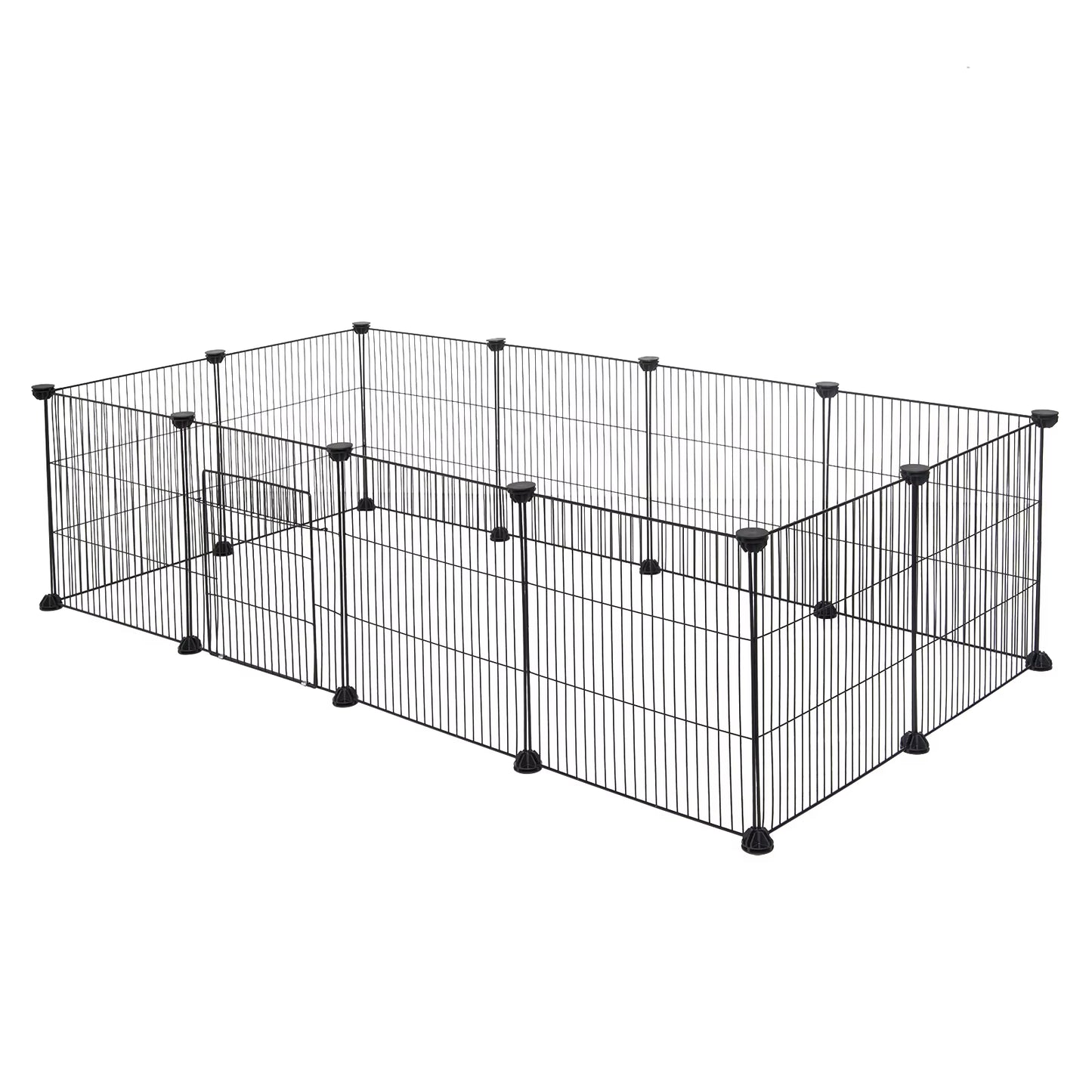 DIY Pet Fences Dog Cage Foldable Sleeping Playing Kennel House for Puppy Rabbits Guinea Pig Dogs Cat Exercise Training Outdoor