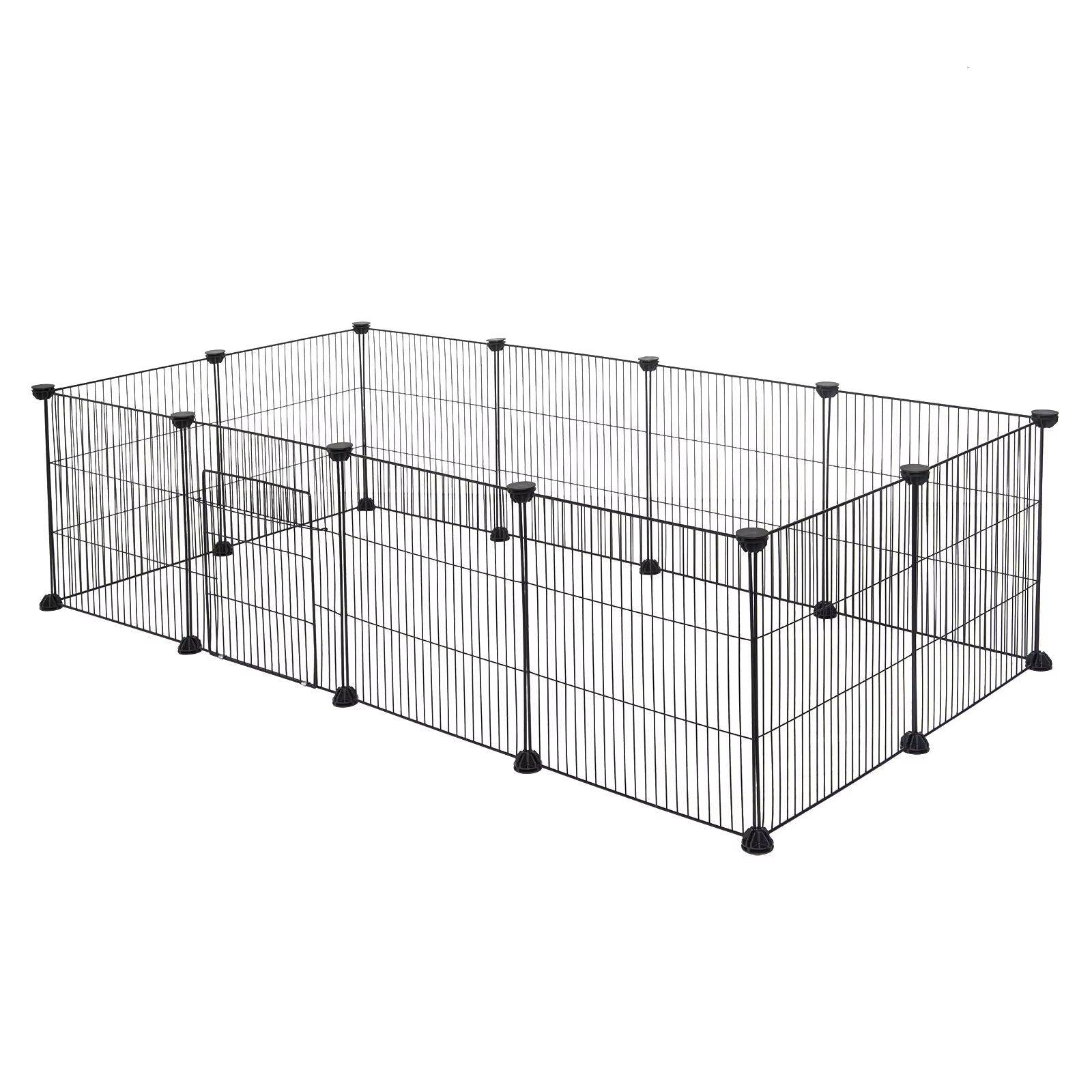 DIY Pet Fences Dog Cage Foldable Sleeping Playing Kennel House for Puppy Rabbits Guinea Pig Dogs Cat Exercise Training Outdoor