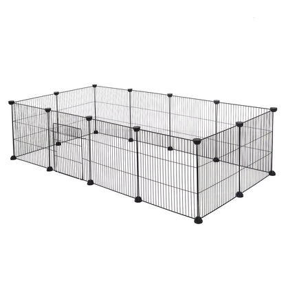 DIY Pet Fences Dog Cage Foldable Sleeping Playing Kennel House for Puppy Rabbits Guinea Pig Dogs Cat Exercise Training Outdoor
