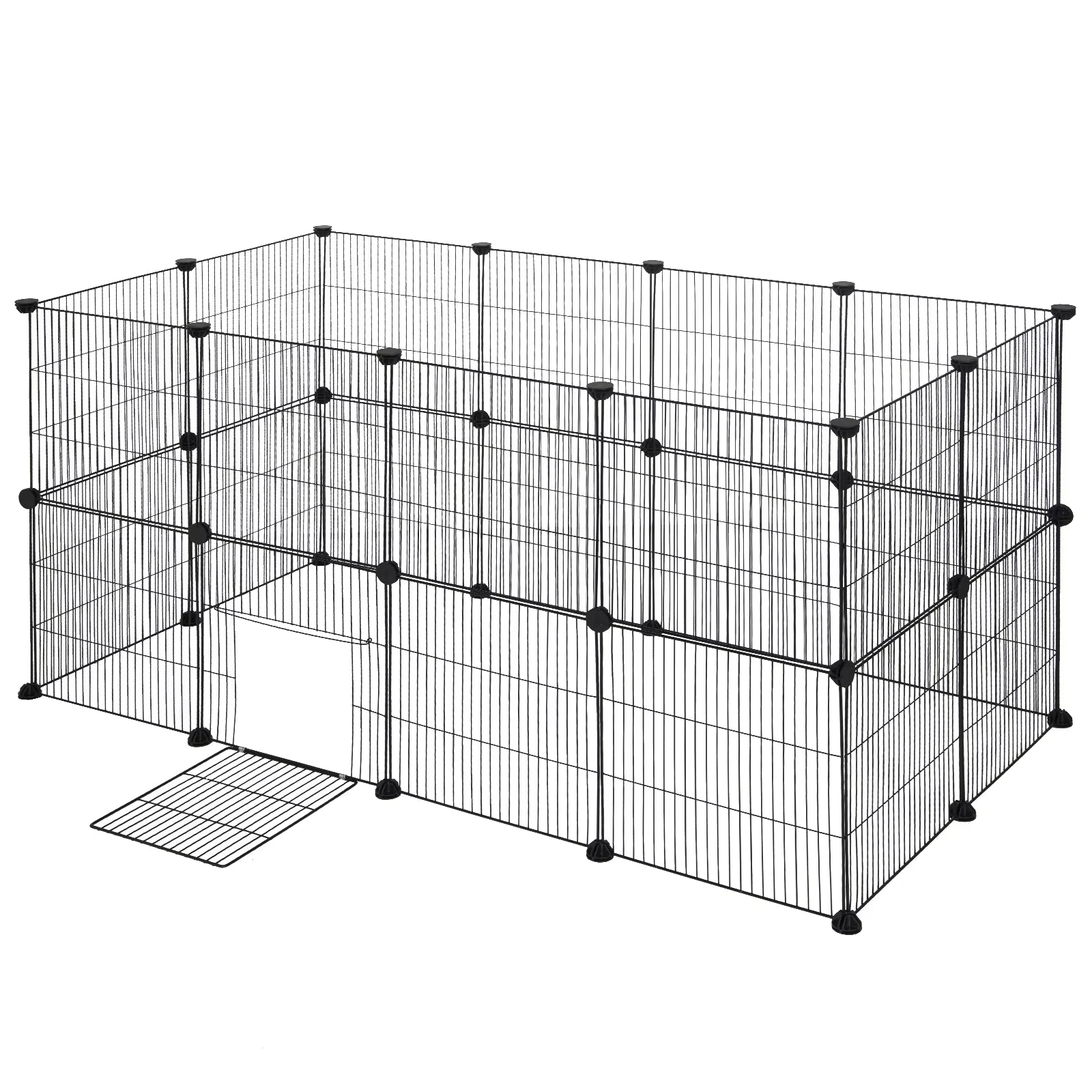 DIY Pet Fences Dog Cage Foldable Sleeping Playing Kennel House for Puppy Rabbits Guinea Pig Dogs Cat Exercise Training Outdoor